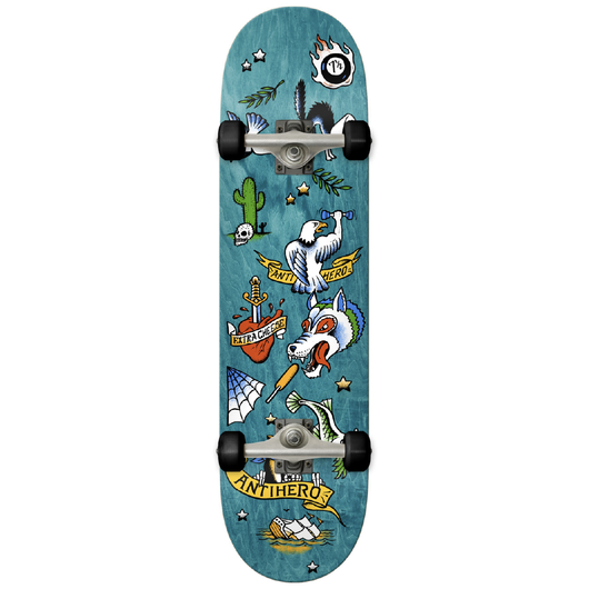 Anti Hero No Regerts Complete Skateboard 7.75