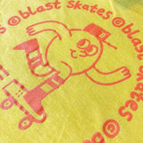 Blast Skates Round Logo Kids T-shirt Geel