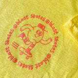 Blast Skates Round Logo Kids T-shirt Geel