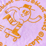 Blast Skates Round Logo Kids T-shirt Roze