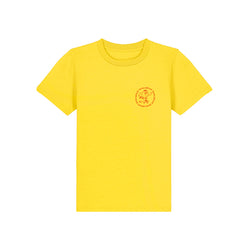 Blast Skates Round Logo Kids T-shirt Geel